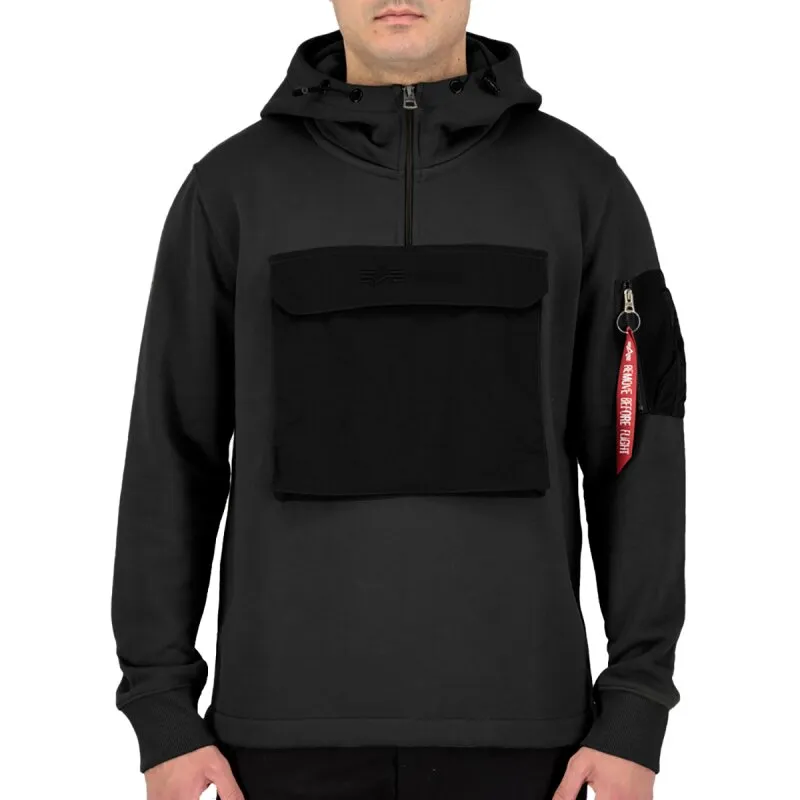 Alpha Industries Herren Sweat Anorak black