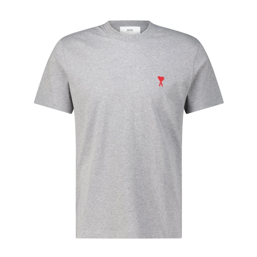 Klassisches T-Shirt mit Logo-Stickerei